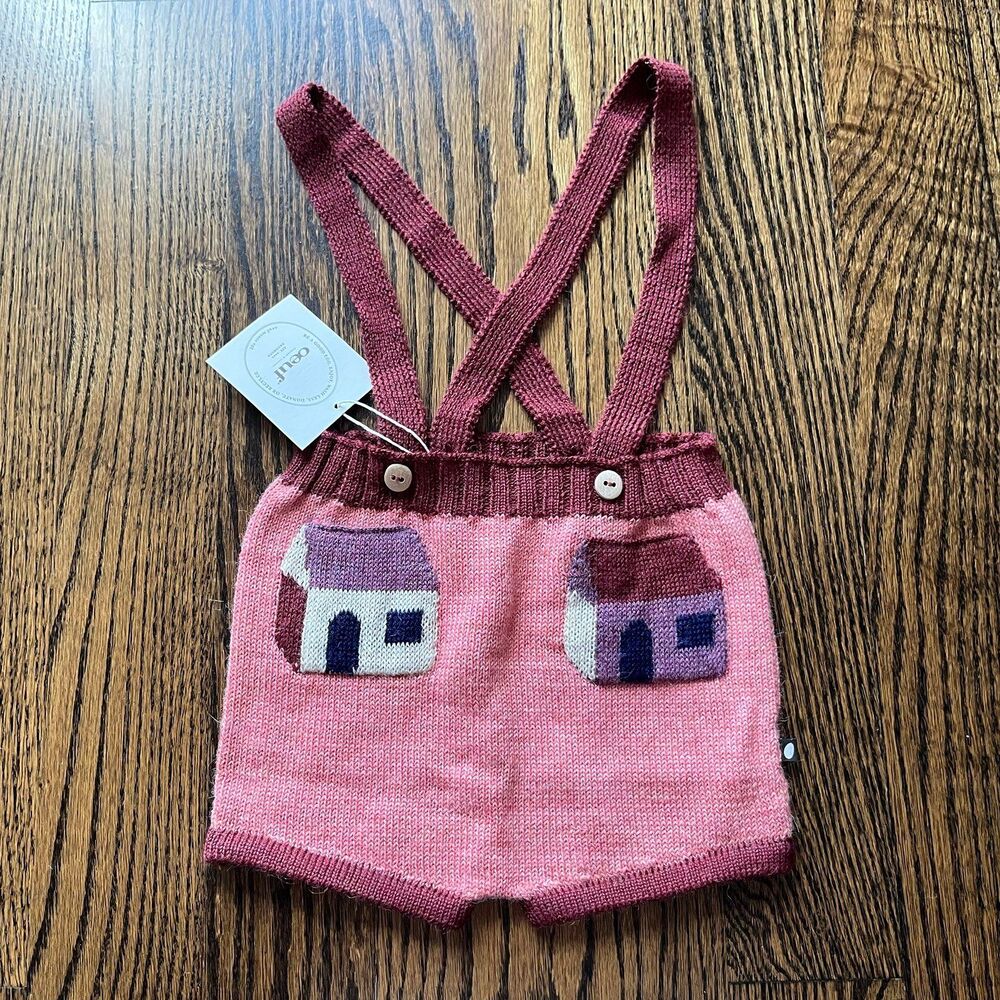 NWT - Oeuf Baby Alpaca Wool House Pocket Shorts (4-5Y)